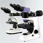 Quadplex Nosepiece Upright Metallurgical Microscope Reflecting Halogen Illumination