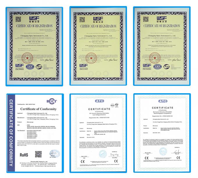 Le CE BK5000/RoHs a délivré un certificat la recherche appropriée binoculaire de la Science de microscope biologique